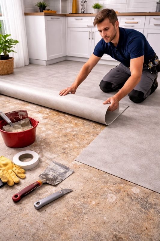 Linoleum Floor Installation in Clarksburg, MD