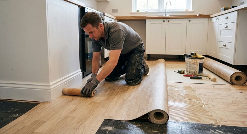 Sheet Linoleum Installation in Brookeville, MD